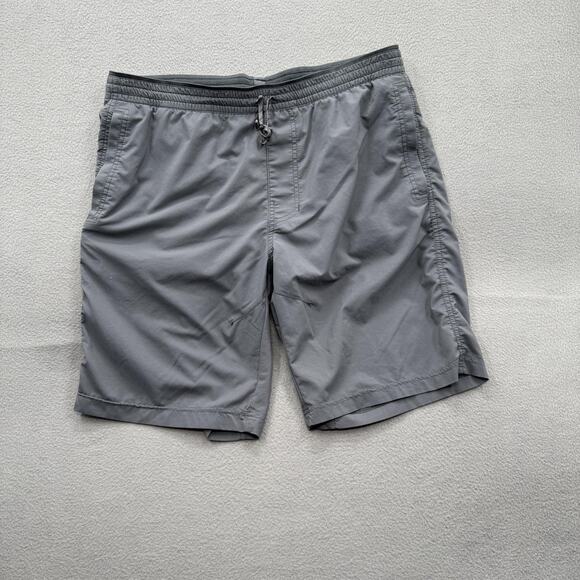KUHL Shorts Mens Large Gray Quick Dry Stretch Elastic Waist Drawstring Hiking - Picture 1 of 8